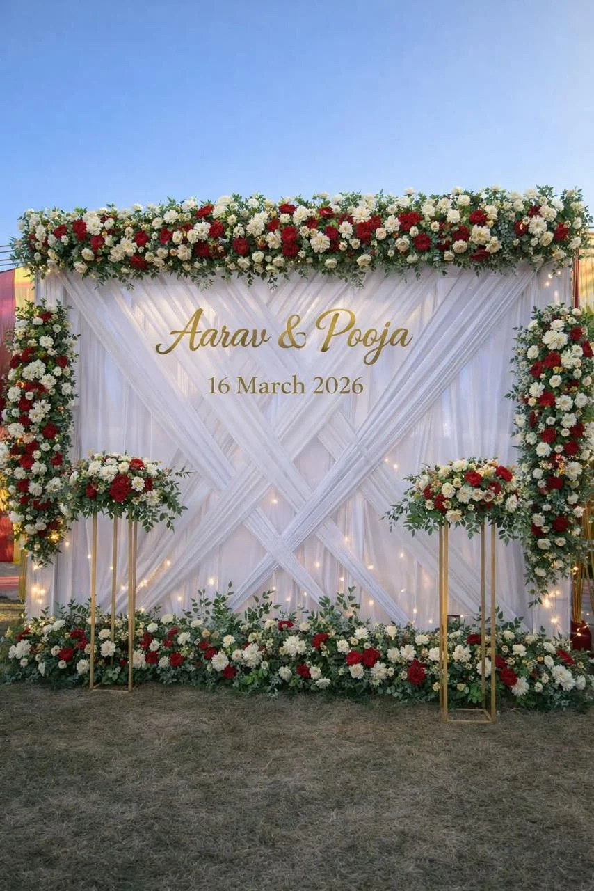 Flower wall decoration in Bhubaneswar