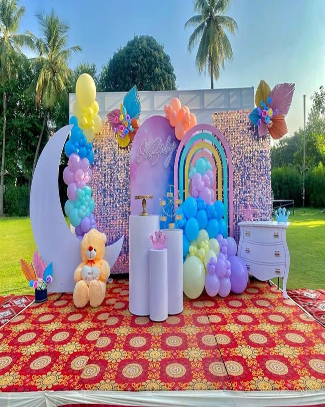 Birthday balloon decoration