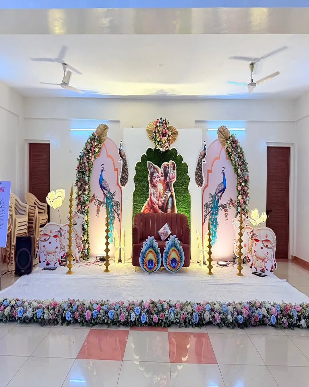 Baby shower decoration setup