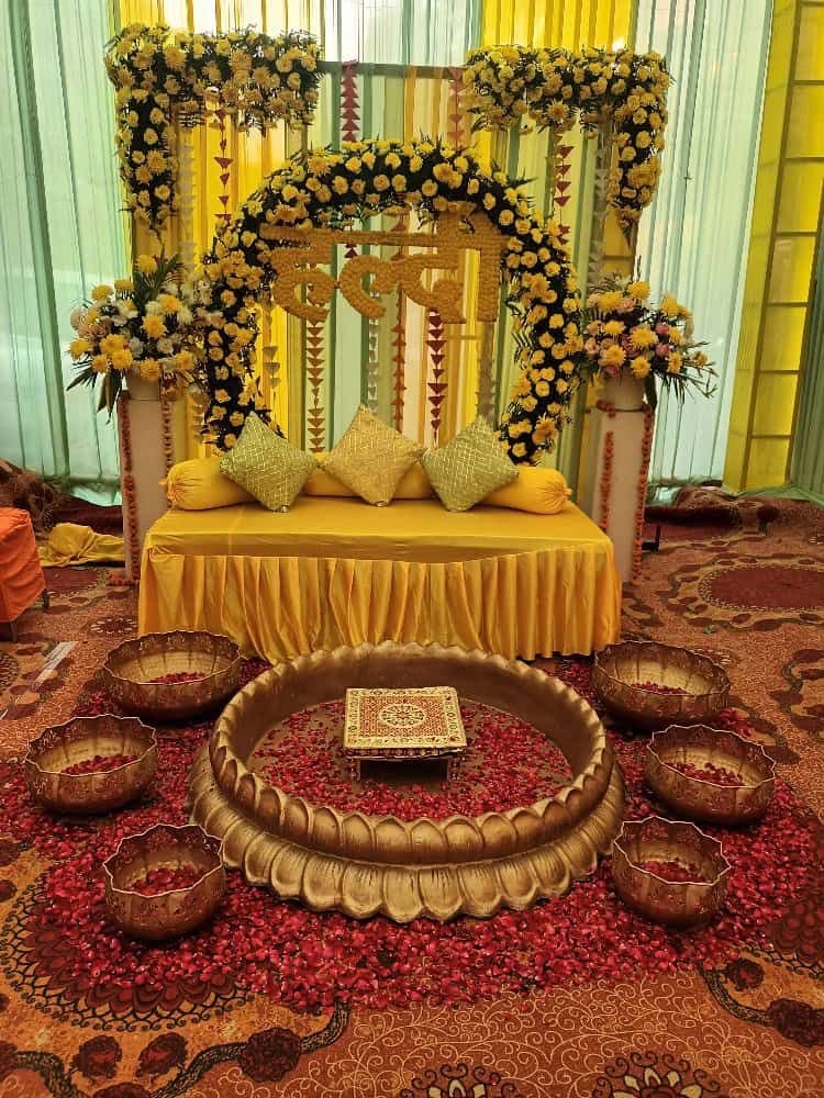 Haldi ceremony decoration