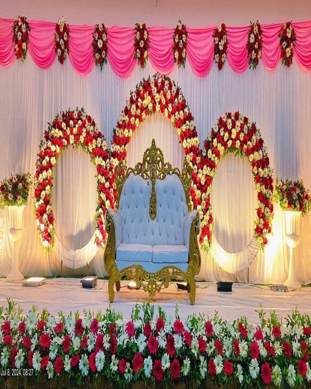 Premium wedding stage decoration