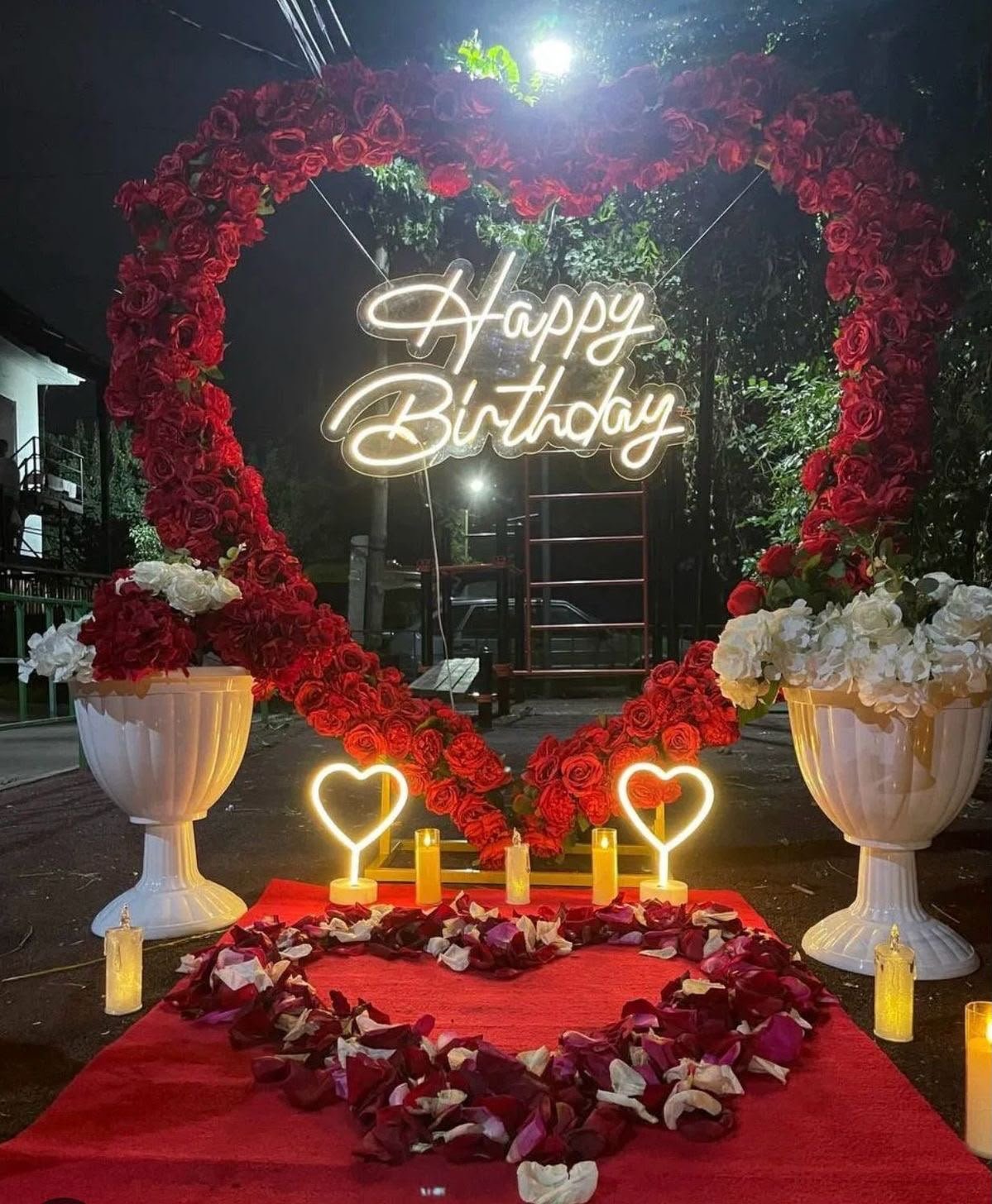 Rectangular flower backdrop wedding reception