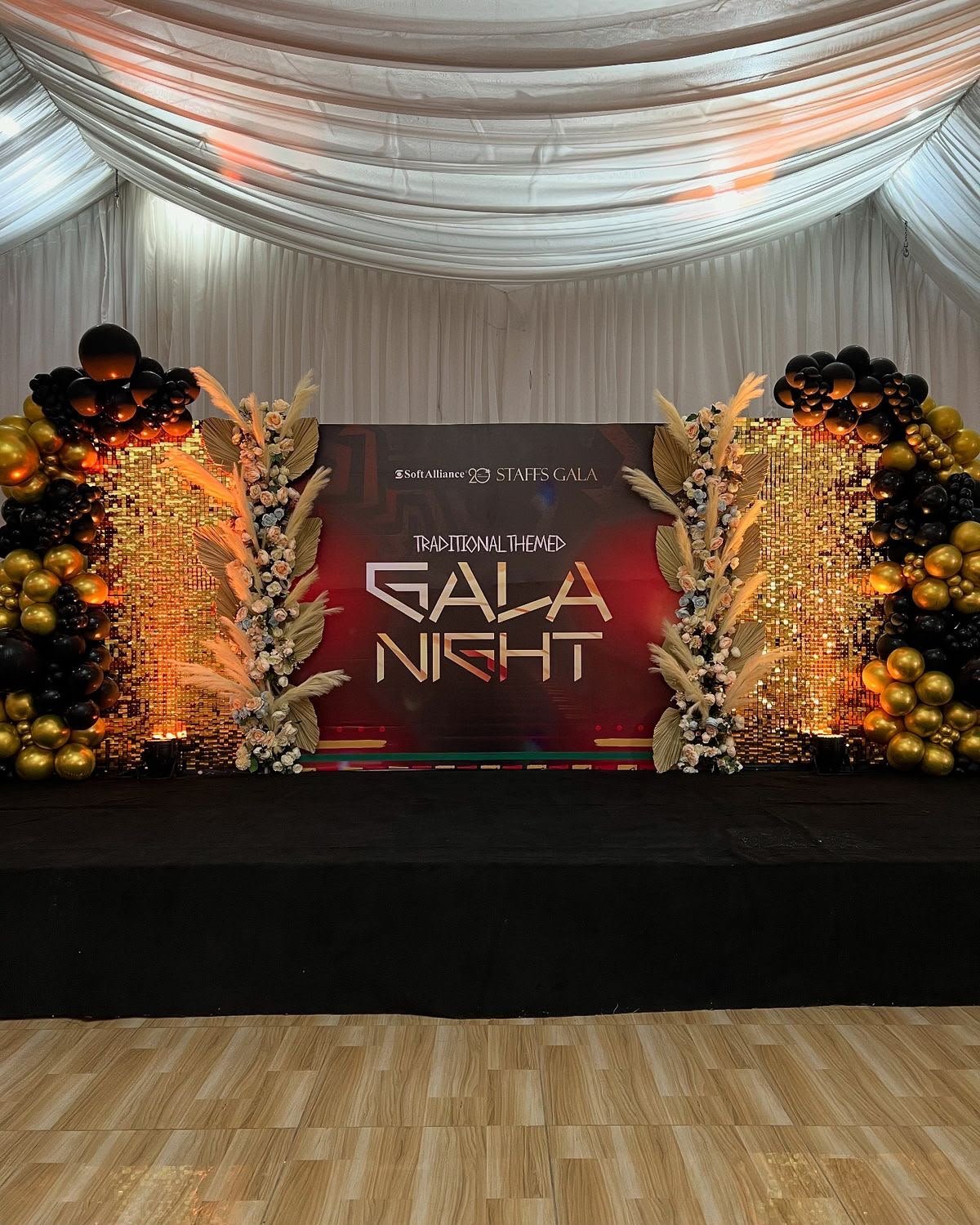 Mixed floral and greenery wall anniversary