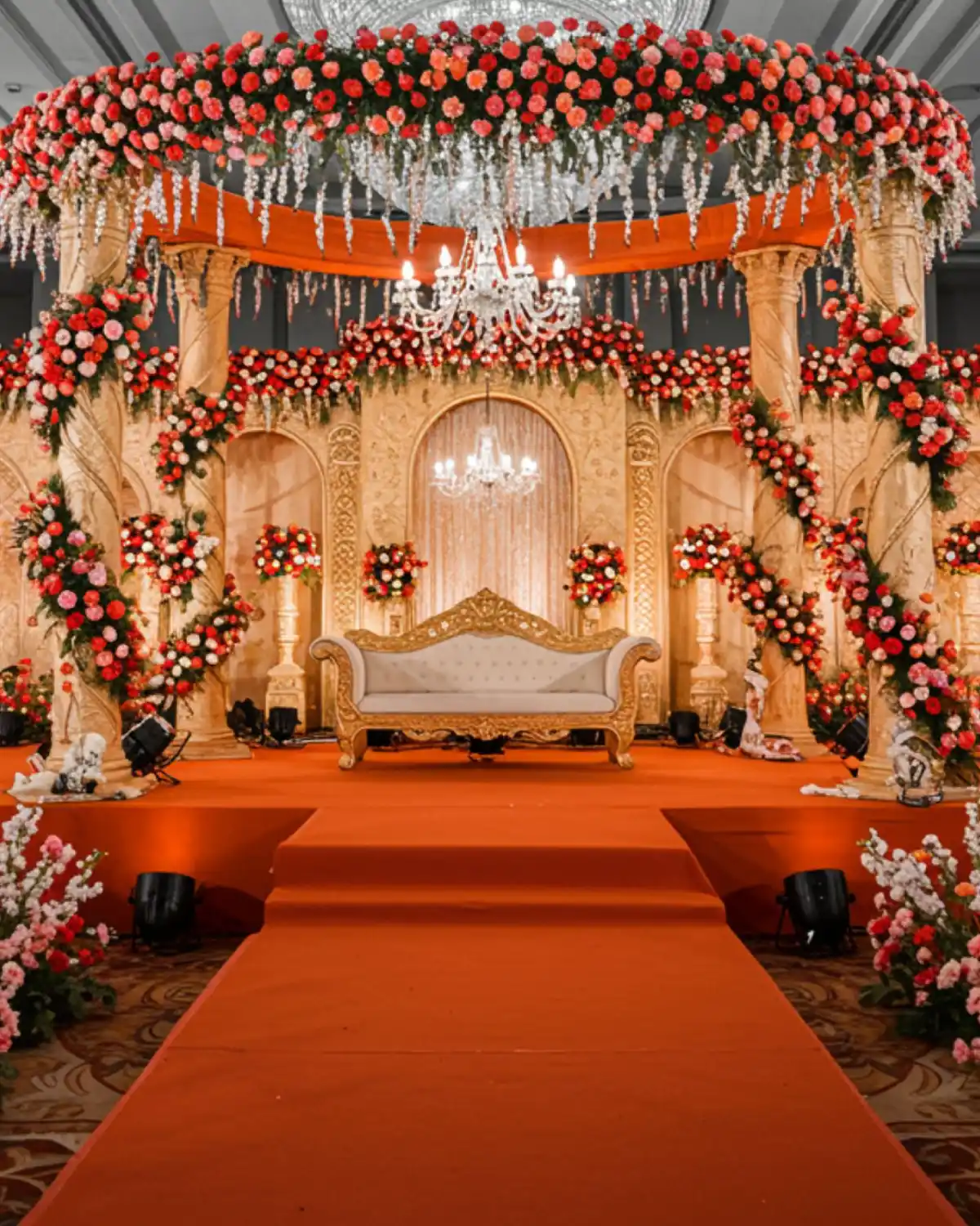 Flower wall decoration in Bhubaneswar